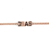 14K Gold BABE Curb Bracelet