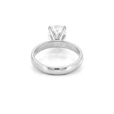 14K Gold Lab Grown Oval Diamond Solitaire 3MM Engagement Ring