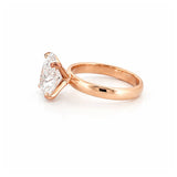 14K Gold Lab Grown Oval Diamond Solitaire 3MM Engagement Ring