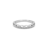 14K Gold Bead Bump Diamond Band