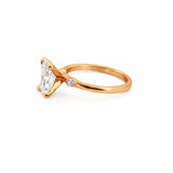 14K Gold 2.00 Carat Lab Grown Radiant Diamond Duo Marquise Engagement Ring