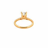 14K Gold 2.00 Carat Lab Grown Radiant Diamond Duo Marquise Engagement Ring
