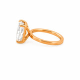 14K Gold 5.00 Carat Lab Grown Radiant Diamond Solitaire Engagement Ring