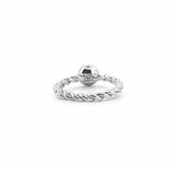 14K Gold 0.60 Carat Lab Grown Diamond Bezel Fashion Rope Band