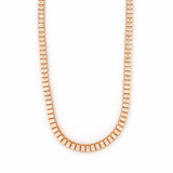 14K Gold 40.00 Carat Lab Grown Emerald Diamond Tennis Necklace