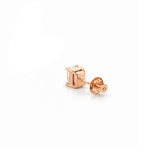 14K Gold 1.50 Carat Lab Grown Emerald Diamond Stud Earrings