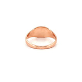 14K Gold Diamond Bitcoin Signet Band