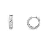 14K Gold Multi Shape Diamond Scatter Huggie Earrings