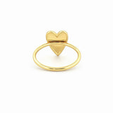 14K Gold Heart Diamond Pavé Band