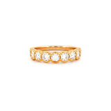 14K Gold Round Bezel Diamond Anniversary Band