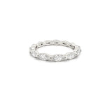 14K Gold Marquise Single Prong Lab Grown Diamond Eternity Band