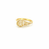 14K Gold Diamond Angel Wing Band