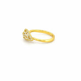 14K Gold Diamond Angel Wing Band