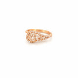 14K Gold Diamond Angel Wing Band