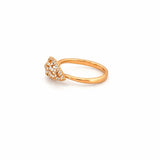 14K Gold Diamond Angel Wing Band