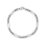 14K Gold 5.4MM Hollow Figaro Bracelet