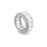 The Davit Wide Lab Grown Eternity Band