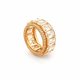 The Davit Wide Lab Grown Eternity Band