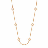 14K Gold Natural Diamond By The Yard 5.2MM Necklace