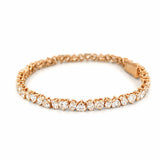 14K Gold Multi Shape Heart Lab Grown Diamond Tennis Bracelet