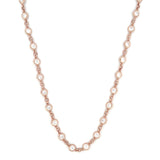 14K Gold Spaced Lab Grown Diamond Bezel Necklace