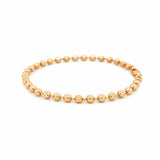 14K Gold 3.6MM Diamond Cut Ball Bracelet