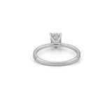 14K Gold 0.50 Carat Natural Oval Diamond Engagement Ring