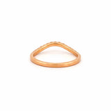 14K Gold 1.4MM Curved Diamond Band