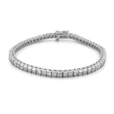 14K Gold Bar Diamond Tennis Bracelet
