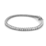 14K Gold Bar Diamond Tennis Bracelet