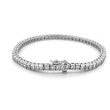 14K Gold Bar Diamond Tennis Bracelet