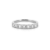 14K Gold Baguette and Duo Round Diamond Fashion Band