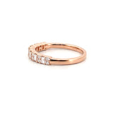 14K Gold Baguette and Duo Round Diamond Fashion Band