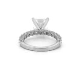 14K Gold 5.00 Carat Lab Grown Radiant Diamond U Prong Engagement Ring
