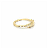 14K Gold 1.5MM Open Wrapped Diamond Band