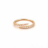 14K Gold 1.5MM Open Wrapped Diamond Band