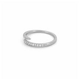 14K Gold 1.5MM Open Wrapped Diamond Band