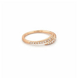 14K Gold 1.5MM Open Wrapped Diamond Band