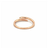 14K Gold 1.5MM Open Wrapped Diamond Band