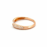 14K Gold Open 3D Claw Diamond Band