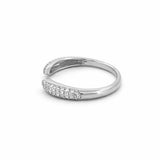 14K Gold Open 3D Claw Diamond Band