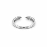 14K Gold Open 3D Claw Diamond Band