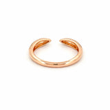 14K Gold Open 3D Claw Diamond Band
