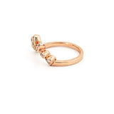 14K Gold Bezel Tiara Diamond Ring