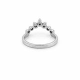 14K Gold Bezel Tiara Diamond Ring