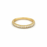 14K Gold 3D 2.5MM Diamond 3/4 Band