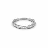 14K Gold 3D 2.5MM Diamond 3/4 Band