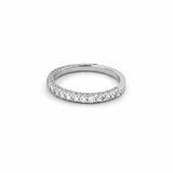 14K Gold 3D 2.5MM Diamond 3/4 Band