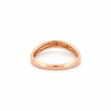 14K Gold Curved Wave Ring