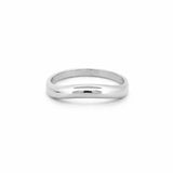 14K Gold Curved Wave Ring